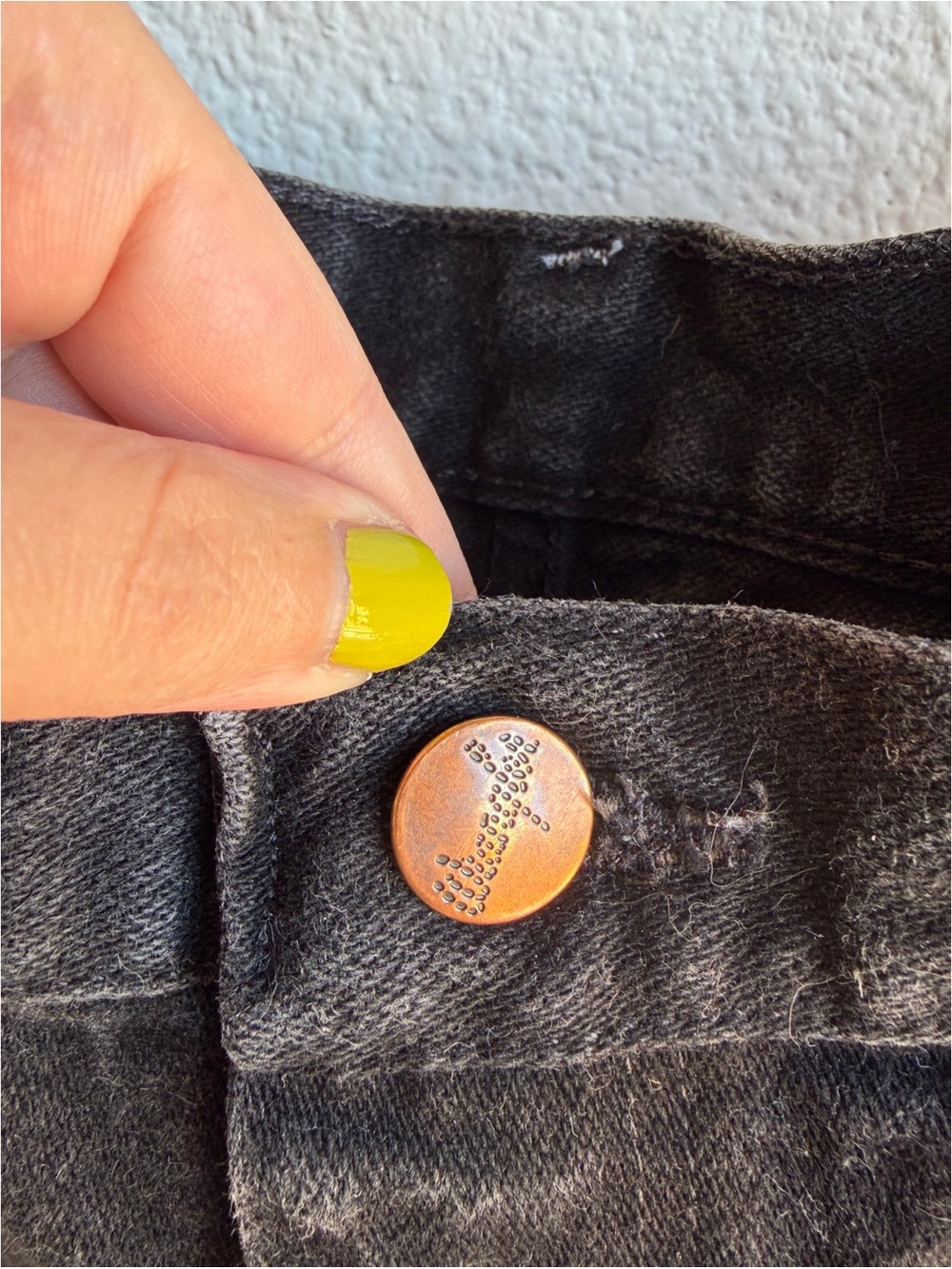 Wrangler Black Cut Off Raw Hem Shorts - Picture 3 of 5